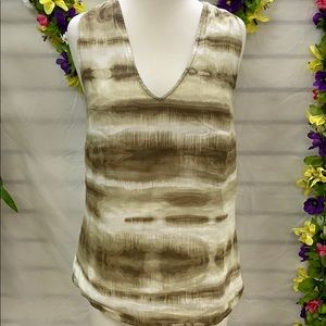 Tommy Bahama Tan Tie Die Tank Top